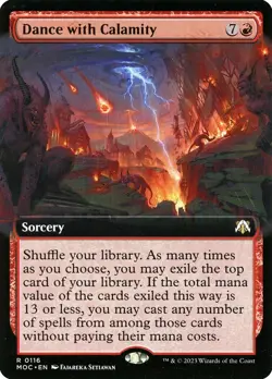 MTG Dance with Calamity Extended Art ** MOM Commander ** English - Image 1