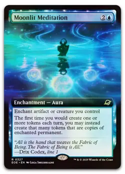 Moonlit Meditation (Extended Art) #327 (Foil) NM Edge of Eternities Magic MTG - Image 1