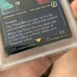 MTG The Third Doctor Universes Beyond: Doctor Who Foil Serialized Graded 10 - Image 4