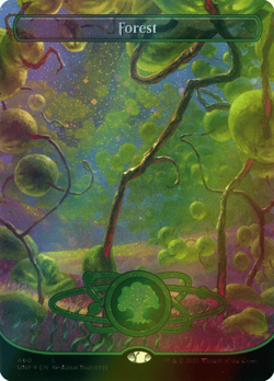 MTG Forest (490) Full Art Foil ** Unfinity ** English - Image 1