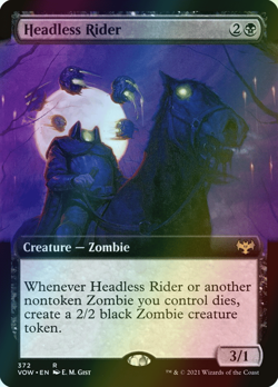 MTG Headless Rider Extended Art Foil ** Innistrad: Crimson Vow ** English - Image 1