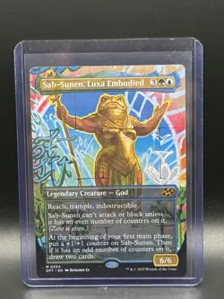 Sab-Sunen, Luxa Embodied (Borderless) Aetherdrift #354 Mythic Rare God Creature - Image 1