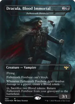 MTG Falkenrath Forebear Borderless Full Art ** Innistrad: Crimson Vow ** English - Image 1