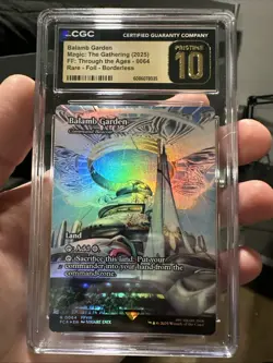 MTG FINAL FANTASY: THROUGH THE AGES FOIL 0064 BALAMB GARDEN CGC PRISTINE 10 POP1 - Image 1