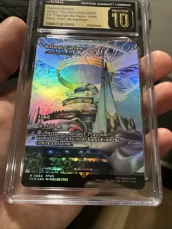 MTG FINAL FANTASY: THROUGH THE AGES FOIL 0064 BALAMB GARDEN CGC PRISTINE 10 POP1 - Image 3