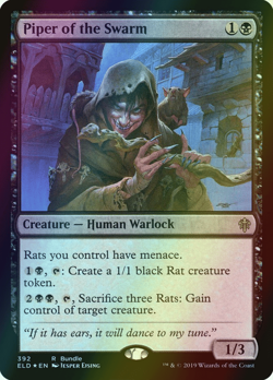 MTG Piper of the Swarm Bundle Foil ** Throne of Eldraine ** English - Image 1