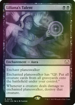 MTG Liliana's Talent Foil ** March of the Machine Commander ** English - Image 1