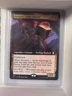Prosper, Tome-Bound Commander AFR Mythic Red/Black Tiefling Warlock Deathtouch - Image 1