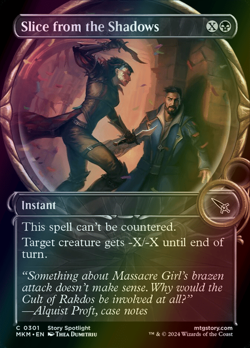 MTG Slice from the Shadows Showcase Foil ** Murders at Karlov Manor ** English - Image 1