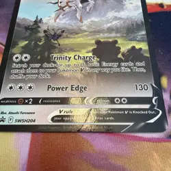 ***Damaged***Arceus V SWSH204 Promo SWSH Black Star Pokemon - Image 1