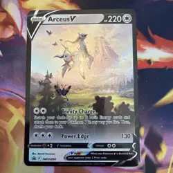 ***Damaged***Arceus V SWSH204 Promo SWSH Black Star Pokemon - Image 2