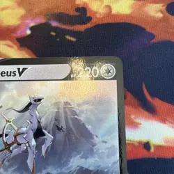 ***Damaged***Arceus V SWSH204 Promo SWSH Black Star Pokemon - Image 4