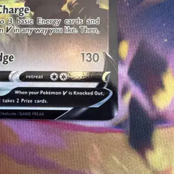 ***Damaged***Arceus V SWSH204 Promo SWSH Black Star Pokemon - Image 5