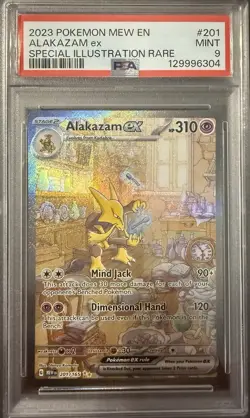 Alakazam Ex #201/165 - 2023 Pokemon MEW EN 151 - PSA 9 - Image 1