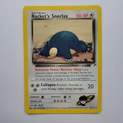 Rockets Snorlax 33/132 Gym Heroes Pokemon TCG - Image 1