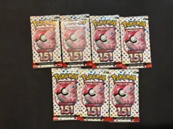 Pokemon Scarlet & Violet 151 New Sealed Booster Pack Lot Of 7 Packs FAST SHIP! - Image 1