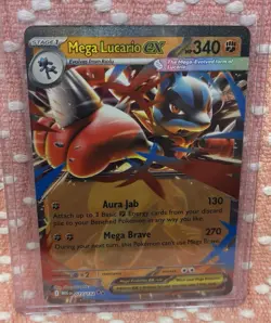 Mega Lucario EX 77/132 - Pokemon TCG - Mega Evolution Double Rare Near Mint - Image 1