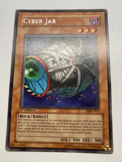 Yugioh Cyber Jar 1st Edition Rare MRL-077 HP - Image 1
