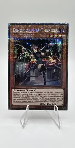 YU-GI-OH! TCG DINOMORPHIA THERIZIA BACH-EN009 1ST ED NM STARLIGHT RARE - Image 1