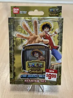 2005 Bandai Vintage One Piece CCG The Quest Begins Sealed Starter Deck English - Image 1