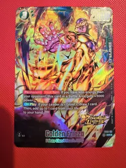 Golden Frieza FS10-03 Bonus Pack Gold Alternate Art Dragon Ball Legends Card - Image 1