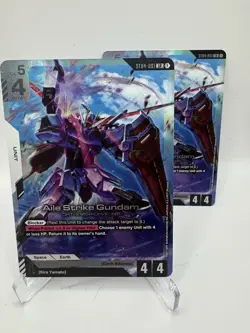 Aile Strike Gundam LR ST04-001 Seed Strike Gundam Card Game Near Mint TCG CCG - Image 1