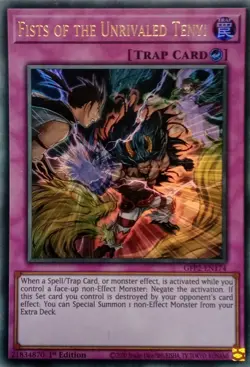 GFP2-EN174 FISTS OF THE UNRIVALED TENYI ULTRA RARE 1ST EDITION YuGiOh CARD - Image 1