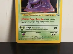 Pokemon TCG Muk Holo Rare Card 13/62 Fossil 1999 Unlimited HP - Image 3