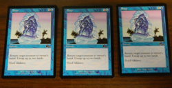 MTG Urza's Legacy Blue Common Snap x3 UNPLAYED Near Mint Cond - Image 1
