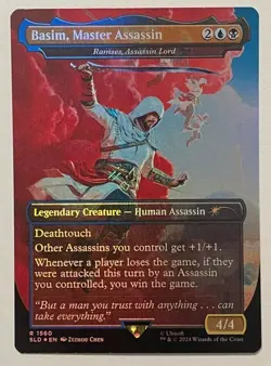 Basim, Master Assassin - Ramses, Assassin Lord Rainbow Foil - Secret Lair MTG - Image 1