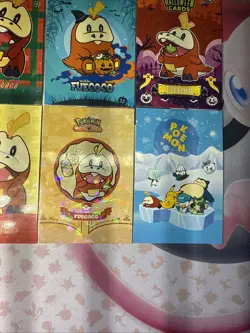 6 Cracked Ice And Circle Holo Fuecoco Different Database Sets Pokemon NON TCG - Image 4