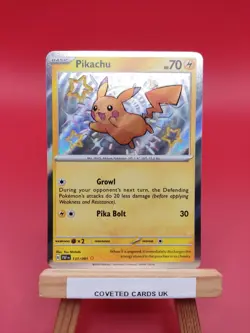 131/091 Pikachu Paldean Fates Holo Baby Shiny Rare Pokemon TCG Card SV4.5 2024 - Image 1
