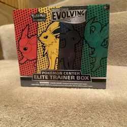 2021 Pokemon SWSH Evolving Skies Sealed Pokemon Center ETB Elite Trainer Box - Image 1