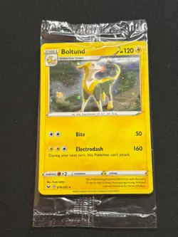 Pokemon TCG Sealed Boltund Cosmos Holo Sword & Shield Promo English 076/202 - Image 1