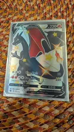 Pokemon Charizard V Secret Rare 79/73 Champions Path Full Art Shiny Holo Card - Image 1