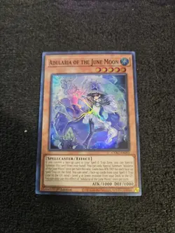 Yugioh! Adularia Of The June Moon Cyac-En095 Super Rare 1st Ed Near Mint!! - Image 1