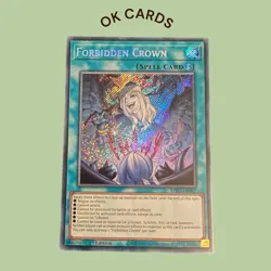 BPRO-EN067 Forbidden Crown Secret Rare 1st Edition YuGiOh - Image 1
