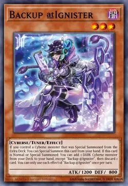 Yugioh ALIN-EN002 - Backup @Ignister - Ultra Rare - Image 1