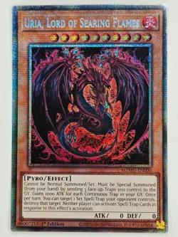 YuGiOh - MZMU-EN000 Uria, Lord of Searing Flames - Starlight Rare - Image 1