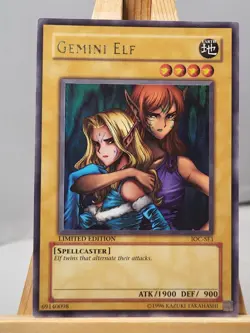 Yu-Gi-Oh! Gemini Elf IOC-SE1 YuGiOh Limited Edition Invasion of Chaos Karte Ultr - Image 2