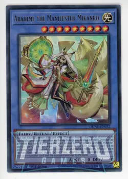 Yugioh Arahime the Manifested Mikanko DUNE-EN032 Ultra Rare 1st Edition NM/LP - Image 1