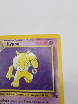 Pokemon TCG Hypno Fossil Card 23/62 Unlimited Regular Non-Holo Rare - Image 4