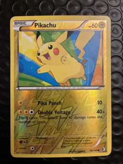 Pikachu 50/149 TCG Reverse Holo Boundaries Crossed Card LP - Image 1