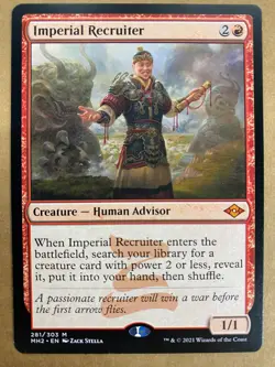 MTG 1x Imperial Recruiter # 281 Modern Horizons 2 Magic the Gathering Card x1 NM - Image 1