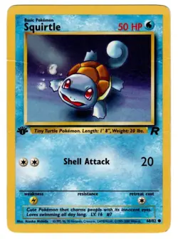 Pokemon TCG Squirtle 68/82 Team Rocket 1st Edition - 2000 Vintage Pokemon Card - Image 1