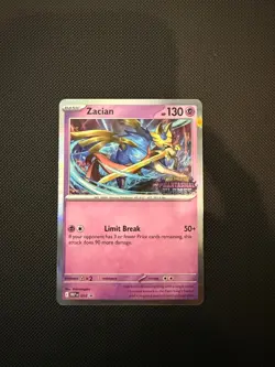 Zacian 015 Holo Promo (Near Mint, Phantasmal Flames Pre-Release Holo-Card) - Image 1