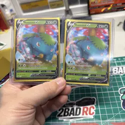Lot of 2 Venusaur V SWSH 100 World & Shield Promo Cards Pokemon TCG - Image 1