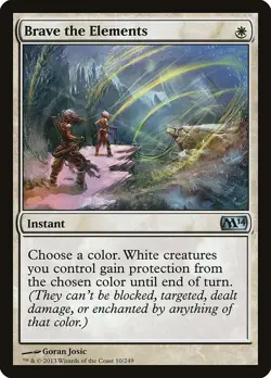 MTG Brave the Elements ** Magic 2014 ** English - Image 1