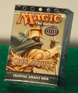 MTG Onslaught CELESTIAL ASSAULT Theme Deck--Factory Sealed--Plus BCW Deck Guards - Image 3