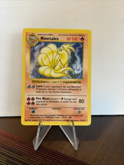 Ninetales 12/102 - Holo Rare Base Set Unlimited Pokemon TCG - Image 1